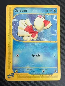 Pokemon TCG Goldeen 111/165 Expedition Base Set Common VLP - Image 1