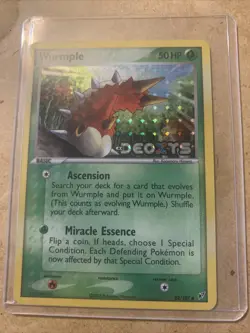 Pokemon TCG Wurmple EX Deoxys 82/107 Holo Common - Image 1