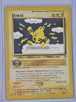 Elekid 22/111 Neo Genesis Unlimited Non Holo Rare Pokemon - NM - Image 1