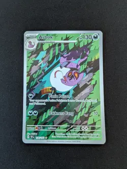 Arbok - 176/162 - SV05: Temporal Forces Illustration Rare IR Pokemon TCG - Image 1