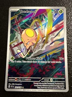 Toedscool 201/198 Illustration Rare 2023 Pokemon SV01 Scarlet & Violet Base Set - Image 2