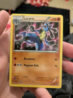 Pokemon TCG Lucario Fates Collide 47/124 Regular Rare - Image 1