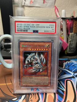 2010 Yu-Gi-Oh! Spell Ruler Reprint Blue Eyes Toon Dragon PSA 10 - Image 1