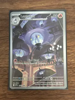 POKEMON TCG S&V White Flare LAMPENT IR Illustration Rare Card 102/086 - Image 4