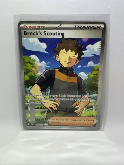 2025 Pokemon SV Journey Together JTG EN Brock's Scouting #179/159 Card Full Art - Image 1