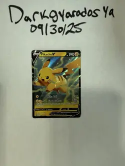 Pokemon TCG Pikachu v SWSH063 Black Star Promo Holo Card NM - Image 1