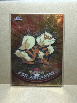 Pokemon Topps Chrome 2000 TV #59 Arcanine Spectra Holo Vintage Trading Card - Image 1