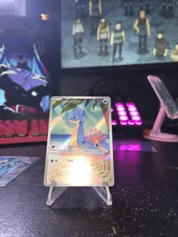 Pokemon TCG Misty's Lapras Illustration Rare Card 194/182 Destined Rivals Series - Image 1
