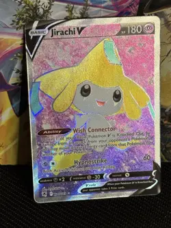 Pokemon TCG Jirachi V Astral Radiance Holo Card 170/189 Full Art Ultra Rare - Image 1