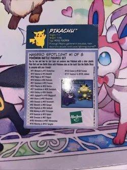 Pikachu #25 Pokemon Hasbro Toy Wishes Magazine Card 1999 - Image 2