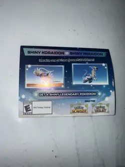 Shiny Koraidon & Shiny Moraidon GameStop Pokemon Code Card UNSCRATCHED - Image 1