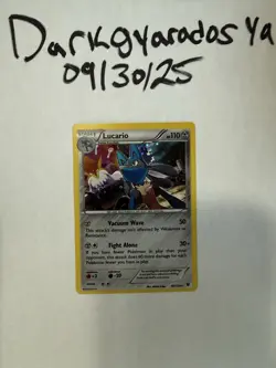 Lucario 63/124 XY Fates Collide 2016 Cosmos Holo Rare Pokemon TCG Card - NM - Image 5