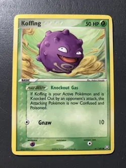 Koffing 2004 61/109 Team Rocket Returns Regular Pokemon TCG Card - Image 1