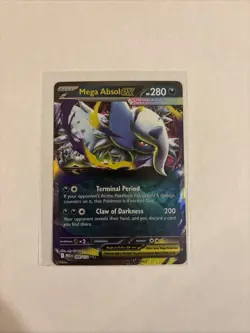Mega Absol GX Pokemon Card Terminal Period Claw of Darkness 280 HP 86/132 - Image 1