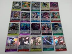 x20 One Piece OP05 OP06 Rare R Foil Card Lot Belo Viva Luffy No Duplicates 1 - Image 1