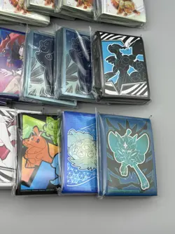 x18 Pokemon Card Sleeve Lot Prismatic BB/WF Silver Tempest 1,100 + Sleeves - Image 3