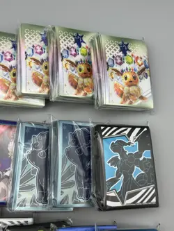 x18 Pokemon Card Sleeve Lot Prismatic BB/WF Silver Tempest 1,100 + Sleeves - Image 4
