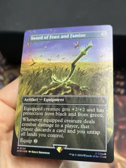 Sword of Feast and Famine Borderless Assassin's Creed Foil • Clean • Mtg (2015) - Image 4