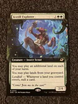 Magic The Gathering MTG - Icetill Explorer (Extended Art) - EOE - Image 1