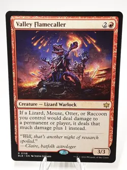 MTG - Bloomburrow - Valley Flamecaller - #0158 - Playset x4 - Near Mint - Image 1