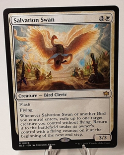 MTG - Bloomburrow - Salvation Swan - #0028 - Playset x4 - Near Mint - Image 1
