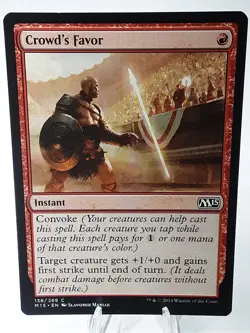 MTG - M15 - Crowd's Favor - #138 - Lightly Played - Image 1