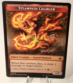 MTG - Bloomburrow - Steampath Charger - Token - #0019 - Playset x4 - Near Mint - Image 1