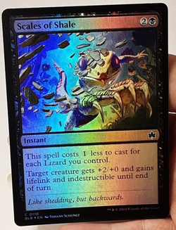 MTG - Bloomburrow - Scales of Shale - Foil - #0110 - Playset x4 - Near Mint - Image 1