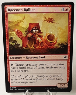 MTG - Bloomburrow - Raccoon Rallier - #0148 - Playset x4 - Near Mint - Image 1