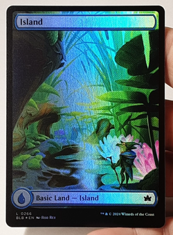 MTG - Bloomburrow - Island - Full Art - Foil - #0266 - Playset x4 - Near Mint - Image 1