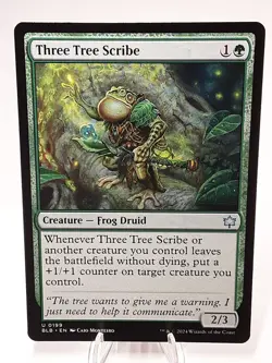 MTG - Bloomburrow - Three Tree Scribe - #0199 - Playset x4 - Near Mint - Image 1