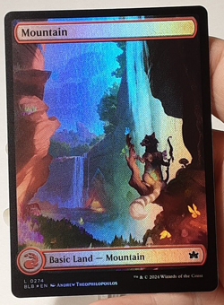 MTG - Bloomburrow - Mountain - Full Art - Foil - #0274 - Playset x4 - Near Mint - Image 1