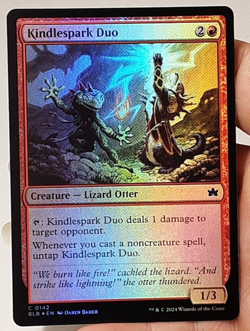 MTG - Bloomburrow - Kindlespark Duo - Foil - #0142 - Playset x4 - Near Mint - Image 1