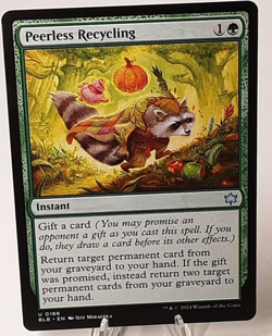 MTG - Bloomburrow - Peerless Recycling - #0188 - Playset x4 - Near Mint - Image 1
