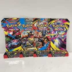 NEW Mega Evolution Pokemon Booster Pack Art Set - Lot of 4 Sealed Packs - Image 1