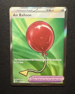 Pokemon Air Balloon 166/132 Mega Evolution Holo Pack Fresh - Image 2