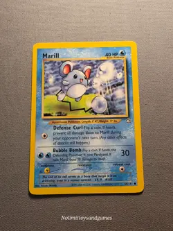 Pokemon Neo Genesis Marill #66/111 Common Free Shipping - Image 1