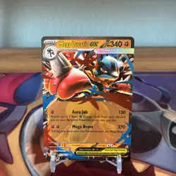 Pokemon Mega Evolution - Mega Lucario ex 077/132 - English MEG NM Pack Fresh - Image 1