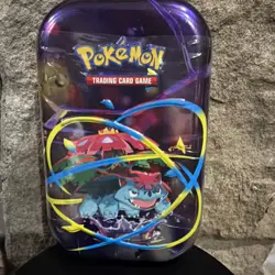Pokemon Mega Heroes Mini Tin - 1 Sealed Tin From The Assortment 2 Booster Packs - Image 1