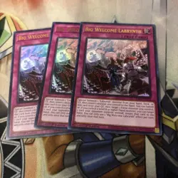 3x Yugioh Big Welcome Labrynth RA04-EN104 Ultra Rare 1st Edition NM - Image 1