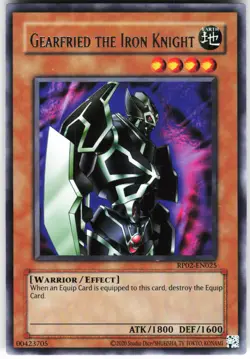 Gearfried the Iron Knight RP02-EN025 Yugioh TCG Rare NM - Image 1