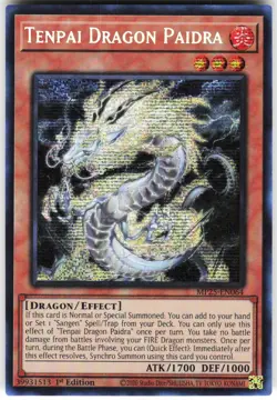 Tenpai Dragon Paidra MP25-EN064 Yugioh TCG Prismatic Secret Rare NM - Image 1