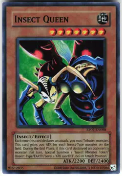 Insect Queen RP02-EN088 Yugioh TCG Super Rare NM - Image 1