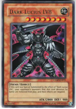 Dark Lucius LV8 CDIP-EN011 Yugioh TCG Ultra Rare NM - Image 1