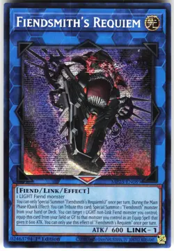 Fiendsmith's Requiem MP25-EN089 Yugioh TCG Prismatic Secret Rare NM - Image 1