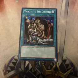 Yugioh! Tribute to the Doomed MRD-EN057 Super Rare 25th Anniversary NM - Image 1