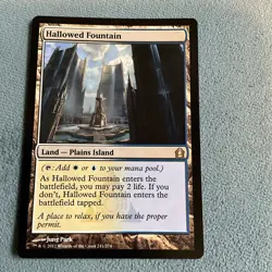 MTG- Hallowed Fountain- Return to Ravnica- NM- MAGIC CARD - Image 1