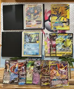 Pokemon Card Full Art Alt Art Promo Jumbo Fire Flareon Tag Team Charizard - Image 1