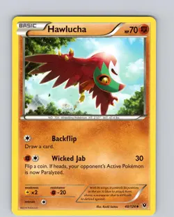 Pokemon TCG Hawlucha XY Fates Collide 48/124 Regular Uncommon Card LP-NM - Image 1