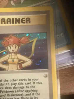 Pokemon TCG Gym Heroes Misty Trainer Holo Card 18/132 Unlimited Rare HP 3 Swirls - Image 4